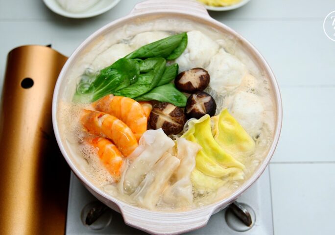 Seafood Hotpot With Homemade Fish Balls Bass Catfish Cooking