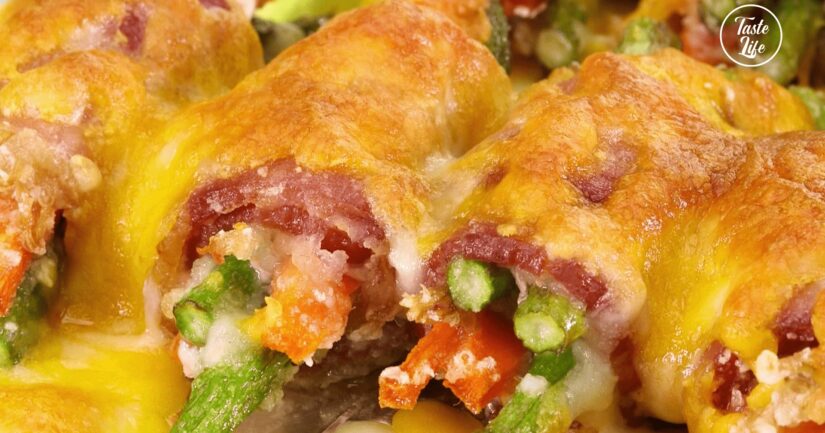 Bacon & Veggie Roll Ups
