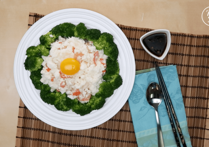 Scrambled Egg White With Shrimp and Scallop