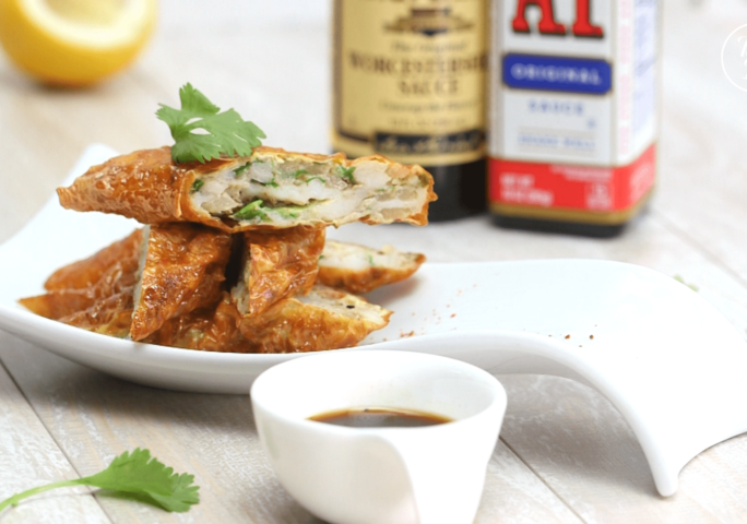 Crispy Fish Rolls Wrapped in Tofu Skin