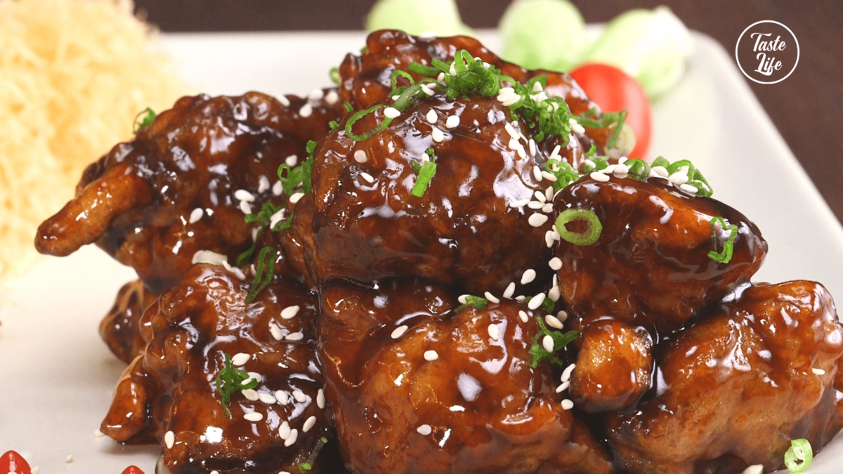 Sweet and Sour Crispy Pork Ribs chinese cuisine chinese food cooking Taste Life