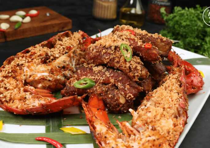 Stir Fried Lobster & Ribs Typhoon Shelter Style