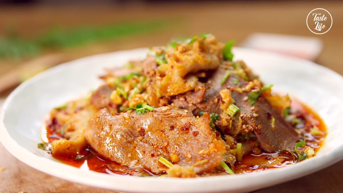 Sichuan Sliced Beef in Chili Sauce | beef | beef recipes | how to cook | Taste Life