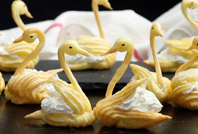 Cream Puff Swans