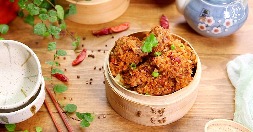 Spicy Steamed Ribs With Rice Meal