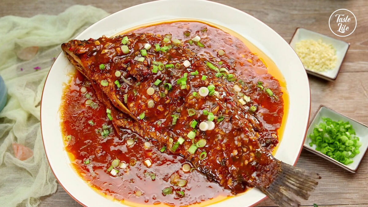 Braised Fish in Chilli Bean Sauce bass catfish fish recipes