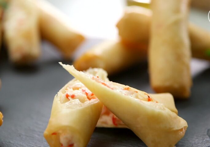 Crispy Seafood Spring Rolls