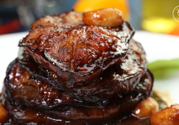 Braised Eggplant With Pork Broth