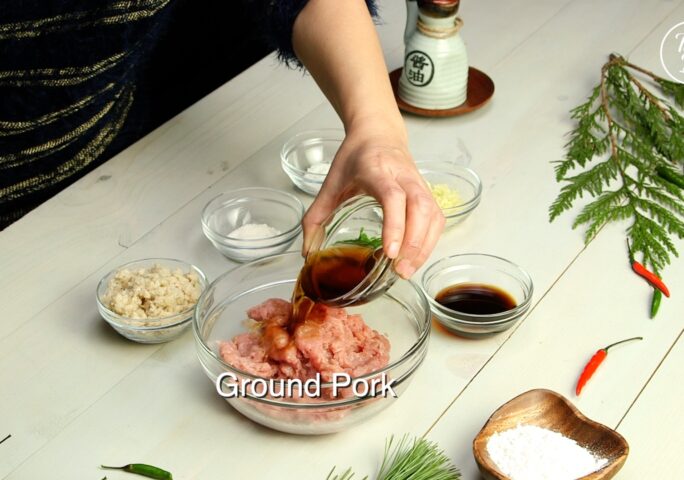 [Filling - Ground Pork] Step 1