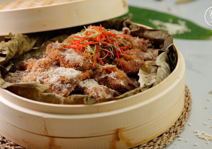 Chinese Steamed Fish with Rice Powder