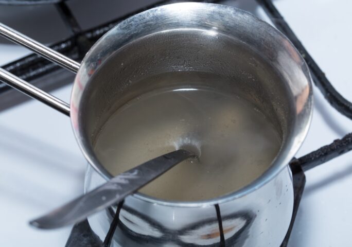 Chocolate Glaze Step 1