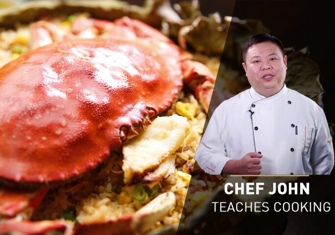 Steamed Crab Rice on Lotus Leaf | Chef John’s Cooking Class