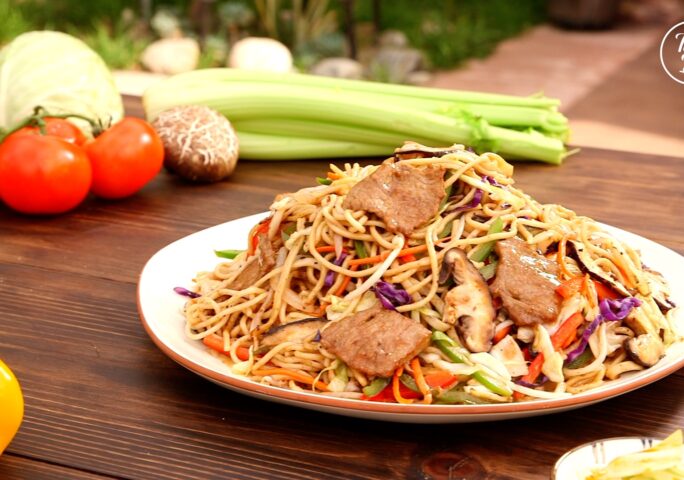 Sizzling Stir-Fry Beef Noodles – Teppan Style