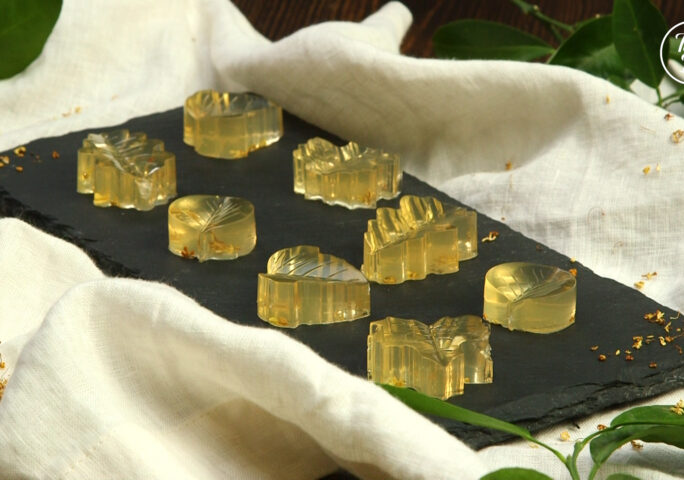 [Golden Osmanthus Jelly] Step 4