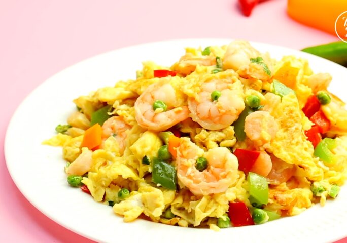 Stir-fried Shrimp and Eggs