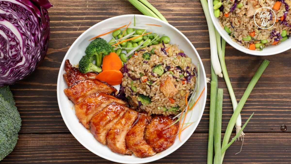 Teriyaki Chicken Fried Rice | chicken dinner | chicken recipes | meal prep ideas | Taste Life