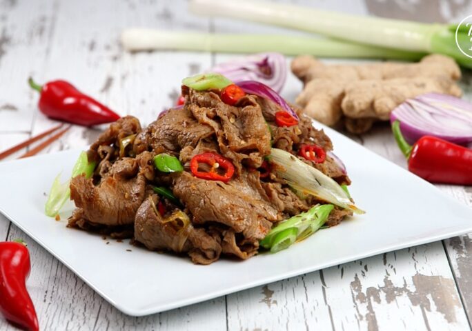 Beef and Green Onion Stir Fry