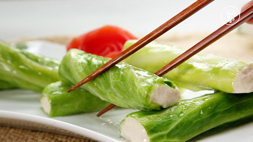 Chicken Cabbage Rolls | best chicken recipes | chicken stir fry | chinese food | Taste Life
