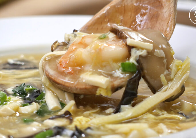 Hot and Sour Soup with Seafood