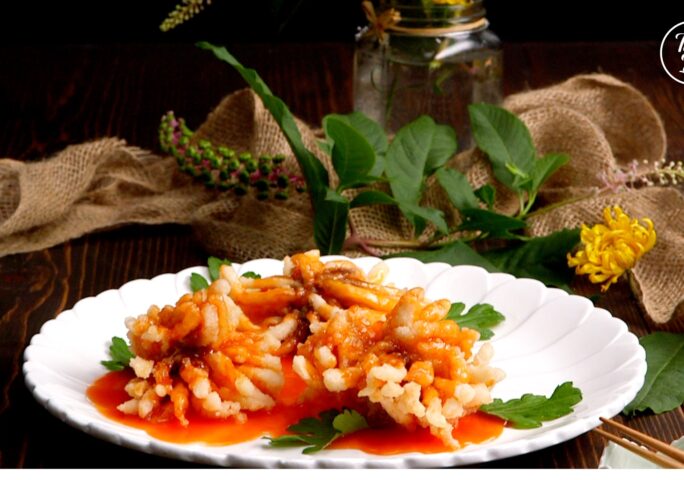 Chrysanthemum Fish In Sweet And Sour Sauce