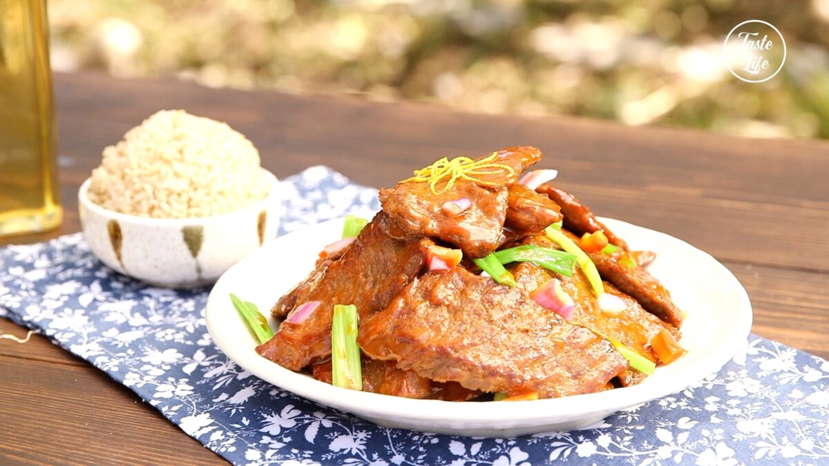 Teppanyaki Orange Beef beef stew chinese food dinner Taste Life