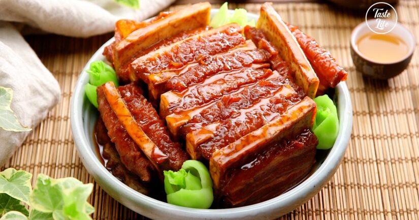 Braised Pork Belly with Taro