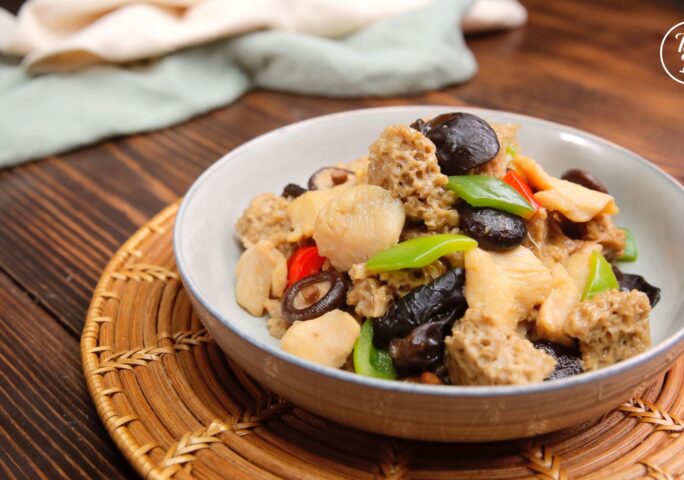 Chicken and Wheat Gluten Stir Fry