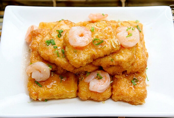 Fried Tofu With Shrimp