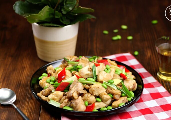 Chicken and Edamame Stir Fry | best chicken recipes | chinese food