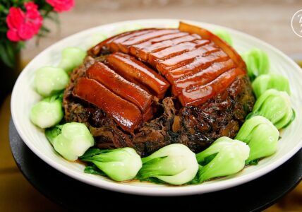 Braised Pork Belly with Preserved Mustard Green