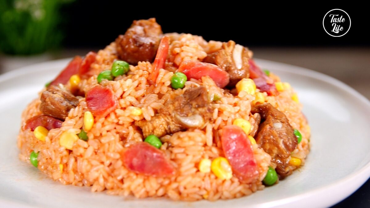 Pork Rib and Sausage Rice l Recipe You Can Make in a Rice Cooker chinese cuisine chinese