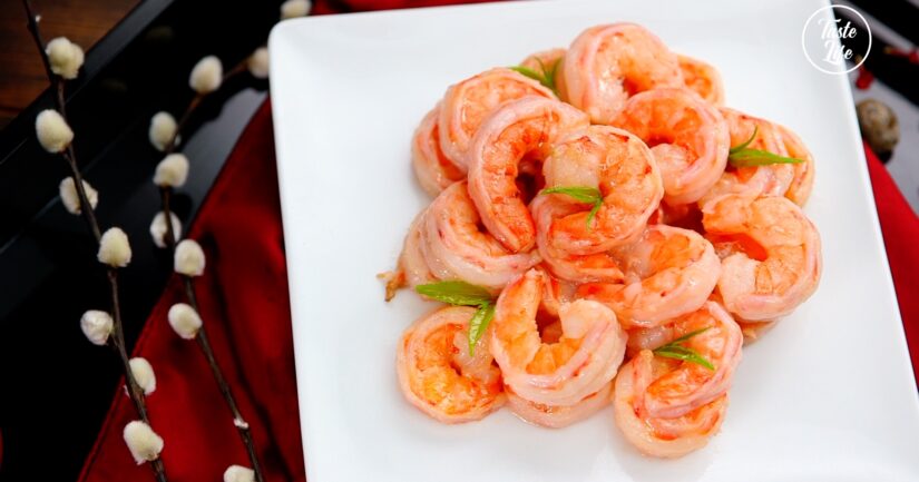 Green Tea Infused Shrimp Stir Fry