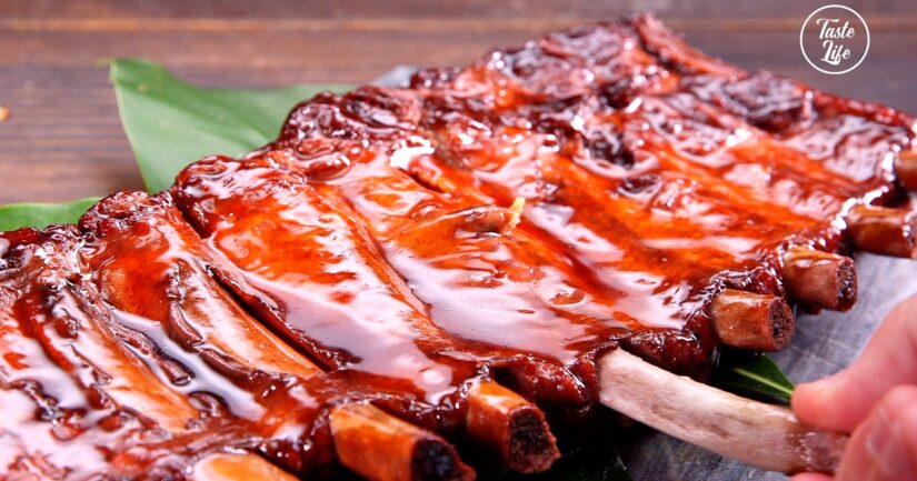 Tea Braised Pork Ribs with Eggs