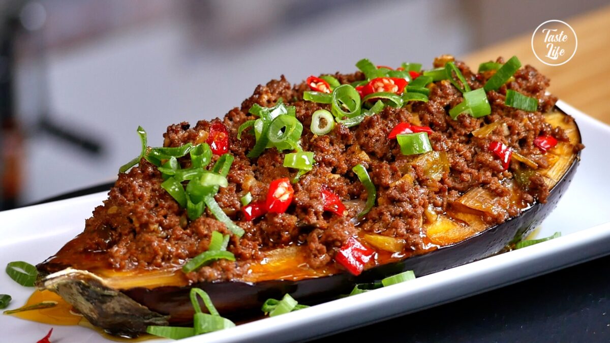 Stuffed Eggplant with Ground Meat cooking dinner dinner ideas