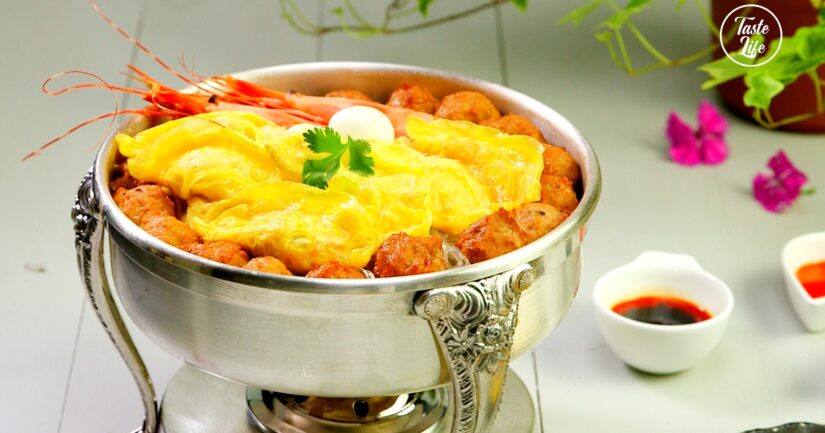 Egg Dumplings Hot Pot