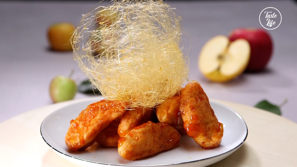 Sugar Coated Crispy Fried Apples cake recipe cookie recipes easy