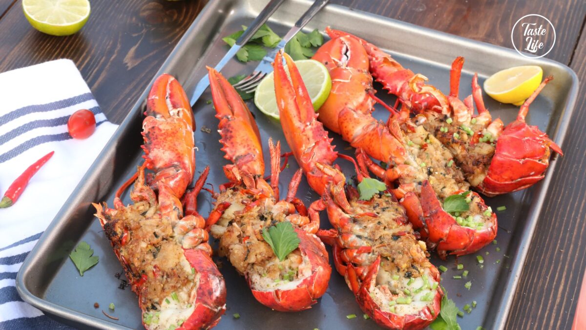 Grilled Whole Lobsters | bass | catfish | cooking | Taste Life-image