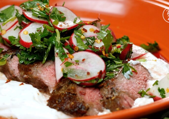 Seared Steak With Radish Salad