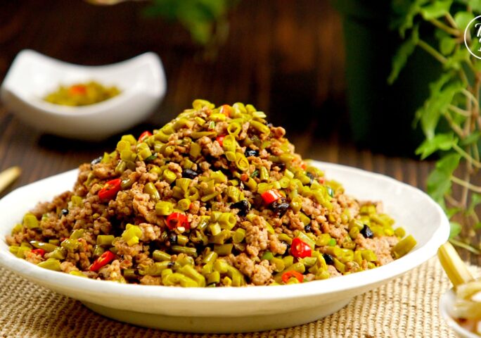 Stir-fried Chinese Pickled String Bean with Pork