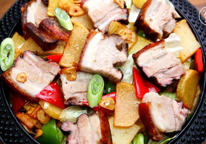 Crispy Pork Belly And Potato Stir Fry