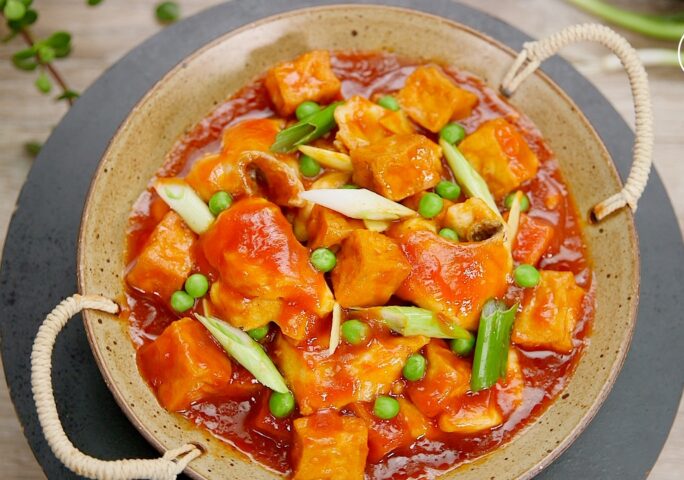 Braised Fish Fillet with Tofu in Tomato Sauce