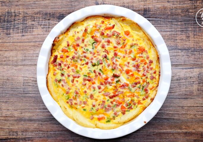 Easy Ham and Potato Frittata | bacon | breakfast | brunch | Taste Life