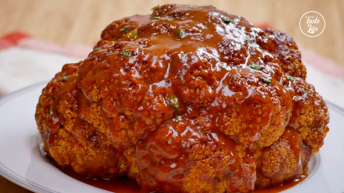 Whole Roasted Buffalo Cauliflower how to make dinner dinner ideas