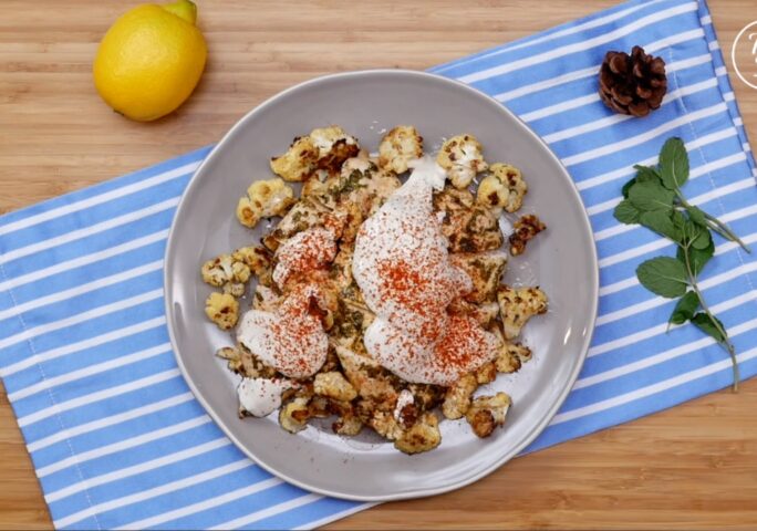 Sheet Pan Roast Chicken With Cauliflower and Tahini
