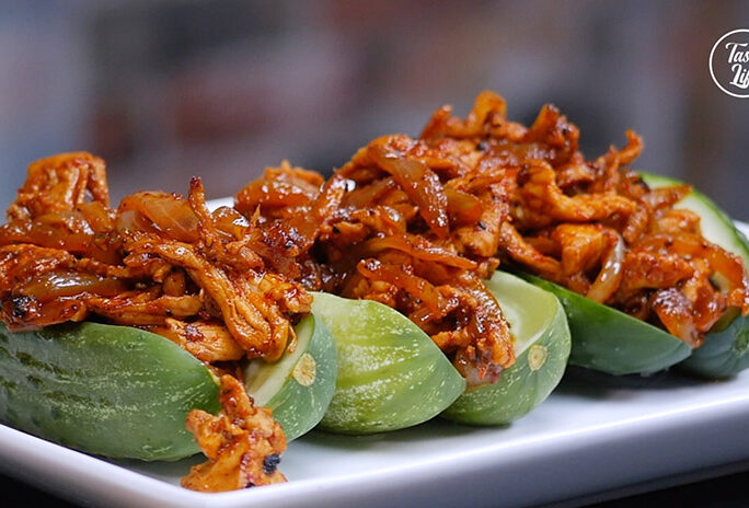 Chicken Stuffed Pickles