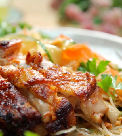Thai-Style Chicken and Rice Vermicelli Noodle Salad