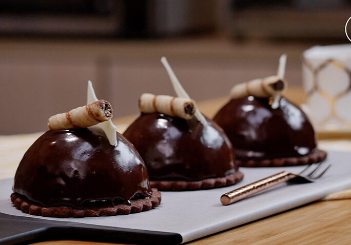 Raspberry & dark chocolate mousse domes – Phil's Home Kitchen