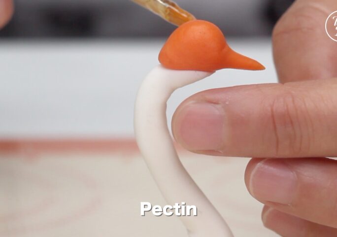 To make the swan - Step 2