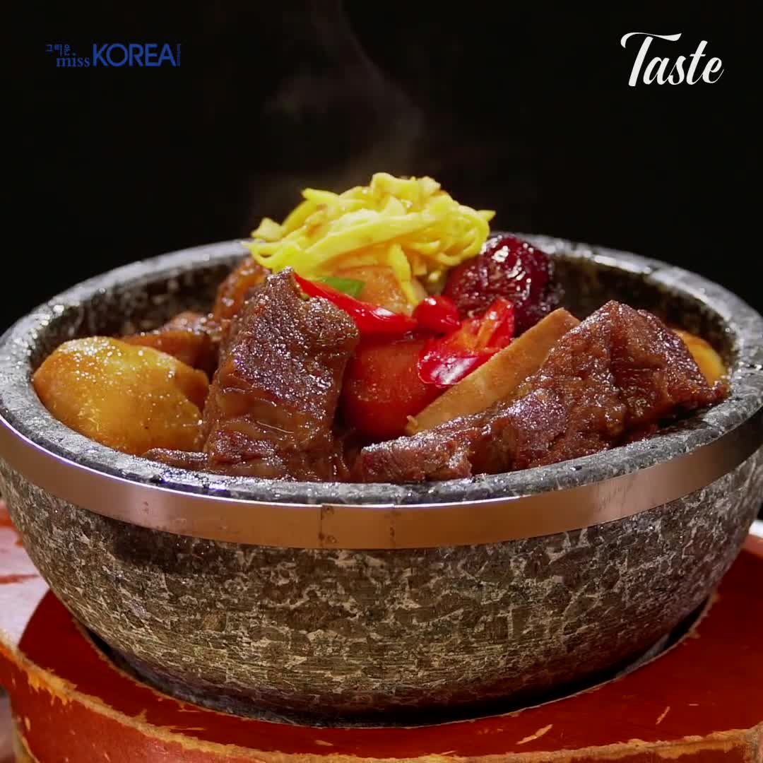 Korean Short Rib Stew (Galbijim) l missKOREA korean bbq restaurant