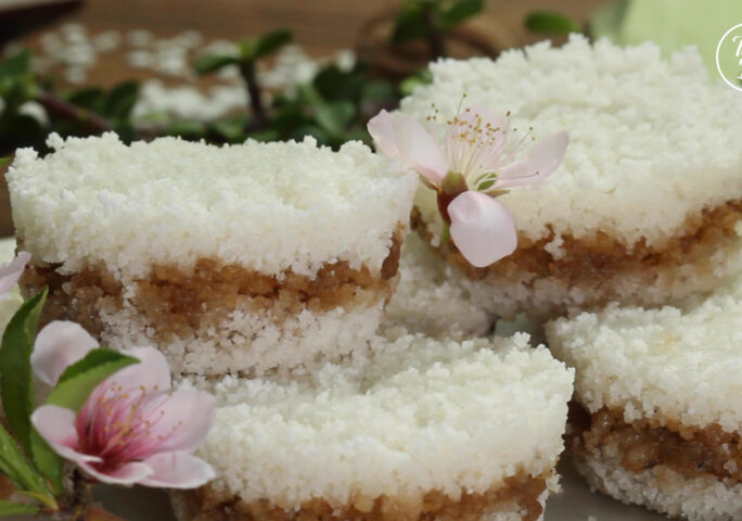 Steamed Rice Cake With Sweet Walnut Paste